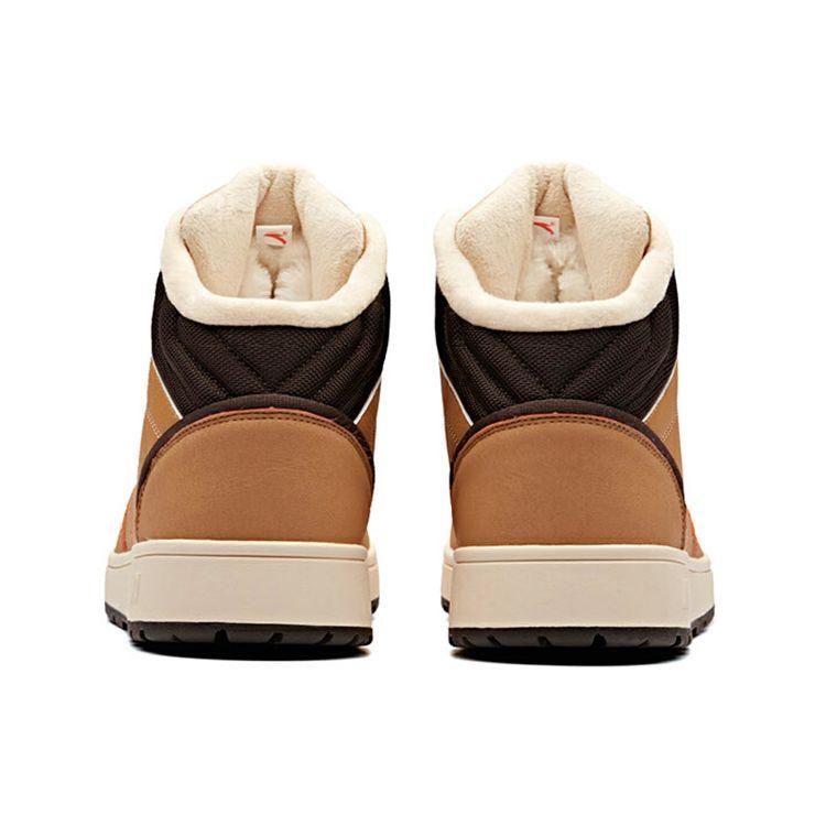 Anta Outdoor Series Non-Slip Wear-Resistant High-Top Skate Shoes Men Sneakers Brown 11848901-4