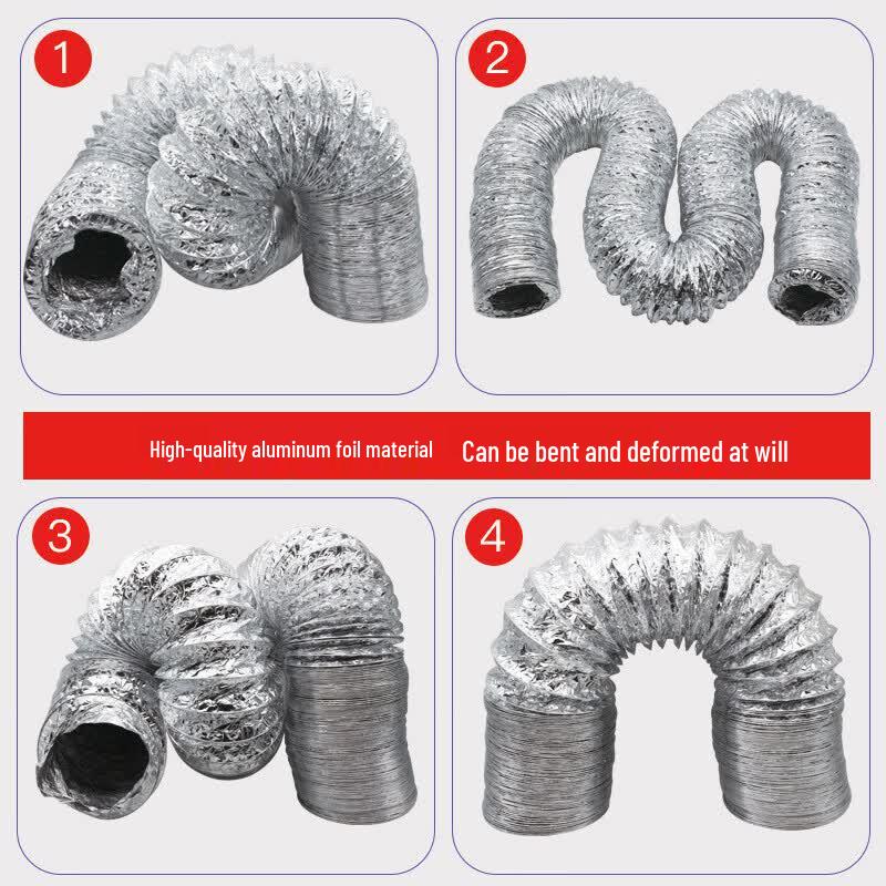 Flexible Aluminum Foil PVC Ventilation Duct