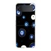 Phone Case For Samsung Galaxy Z Flip 3 4 5 Hard Folding PC Bumper Blue Eye Art For Samsung Z Flip 6 Back Cover