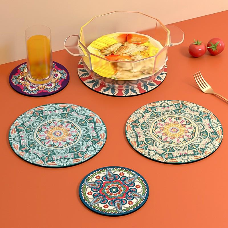 High-Grade Silicone Non-Slip Heat-Resistant Placemat - Waterproof, Oil-Resistant, Anti-Scalding Insulation Mat for Bowls, Lunch, or Teacups