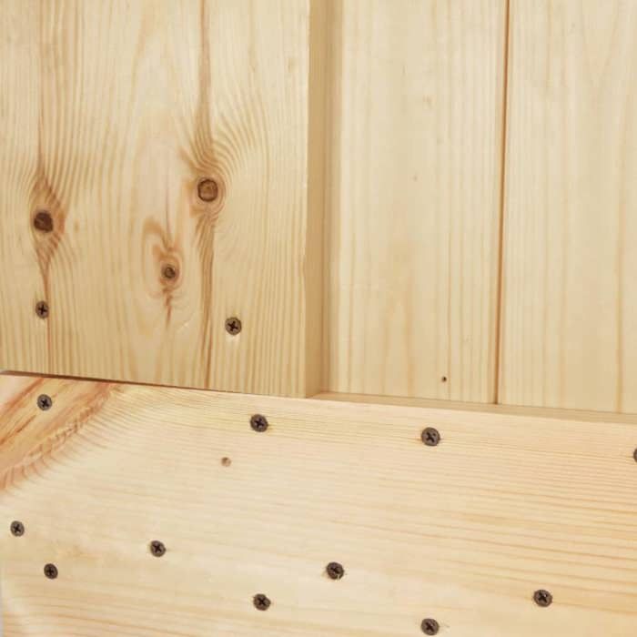 VidaXL Porte coulissante et kit de quincaillerie 70x210 cm pin massif, porte intérieure, porte de grange intérieure 3203032