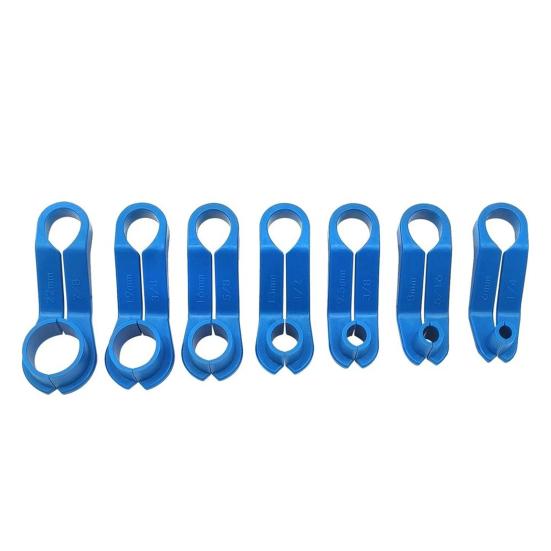 7Pcs/Set Pipe Removal Tool with Storage Tray Simple Assembly Easily Disconnected Car Repair Anti Rust Fuel Line Disconnect Tool Vehicle