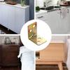 L-shaped 90 degree right angle fastener corner code, bracket 4-hole hardware accessories fastener, fixed wooden furniture