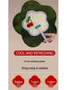Cherry Handmade Mini Cattail Fan - Cute Cartoon Design, Portable Ancient Chinese Style for Summer