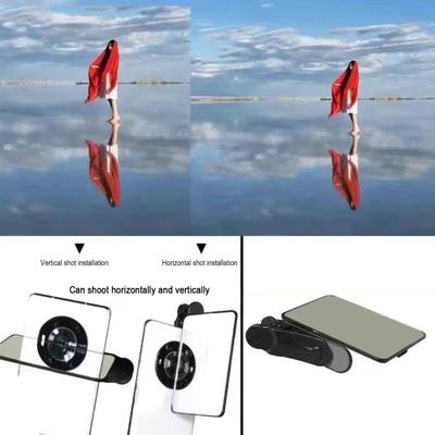 Yousheng Reflection Photo Mirror for Smartphones Universal Clip-on Glass Lens Adjustable Glass Vertical Clip On Selfie Mirror for Travel & Selfie