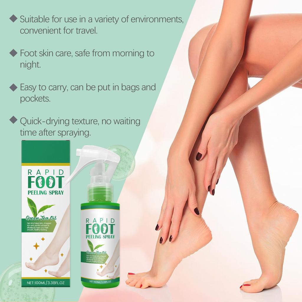 Foot And Exfoliating Spray Synergistically Softens, Moisturizes, Repairs, And Does Not Irritate Exfoliation 100ml