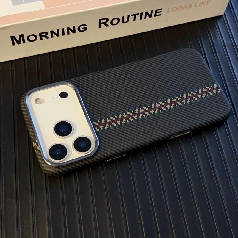 IPhone 17 PROMAX Mountain River Kevlar Magnetic Phone Case Suitable Apple 16PM Premium Protective Cover