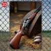 Vintage Rustic Shotgun Metal Sign 8x12 Inch 2D Flat Retro Wall Art Decor