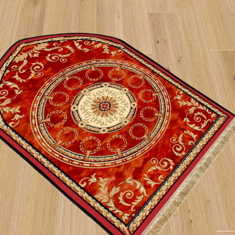 Ethnic Style Living Room Mats: Dirt-Resistant, Easy-Care, Absorbent, Printed Patterns, Tassels & Fringe Carpets