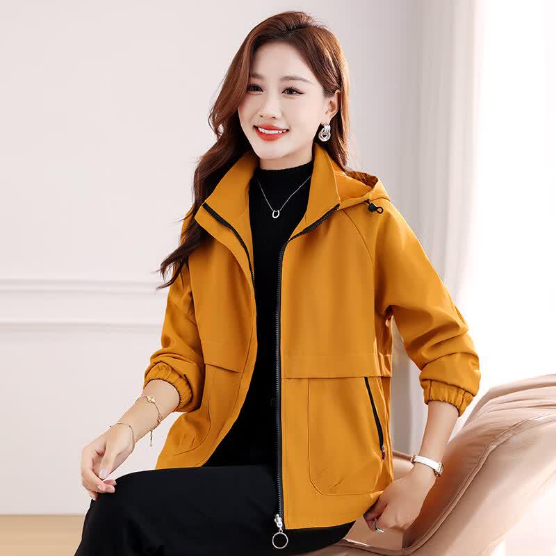JOHLIN DREAM Women s Outdoor Hooded Windbreaker Jacket M
