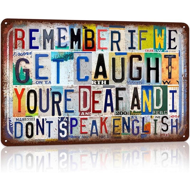 "Live" Word Metal Sign, Retro Wall Art Decor