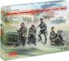 ICM 1/35 Scale German Army Armored Command Vehicle Crew (4 Figures) (1939-1942) Plastic Model Kit 35644