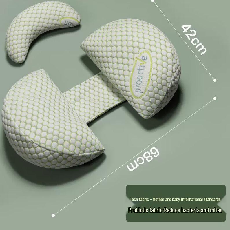 U-förmiges Schwangerschafts- und Stillkissen, waschbares Baumwoll-Lendenstützkissen