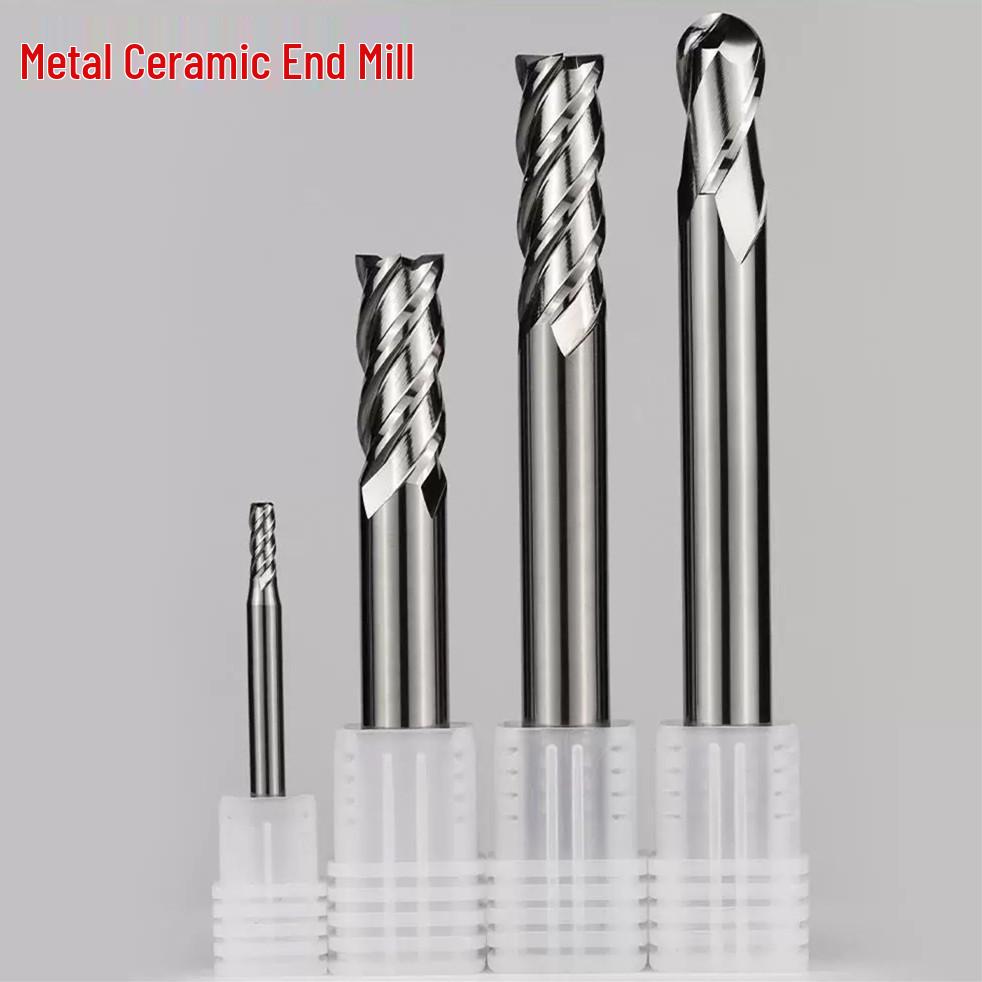 65° Metal Ceramic Flat-Bottom End Mill/Ball Nose End Mill/High-Gloss Mirror Face Mill