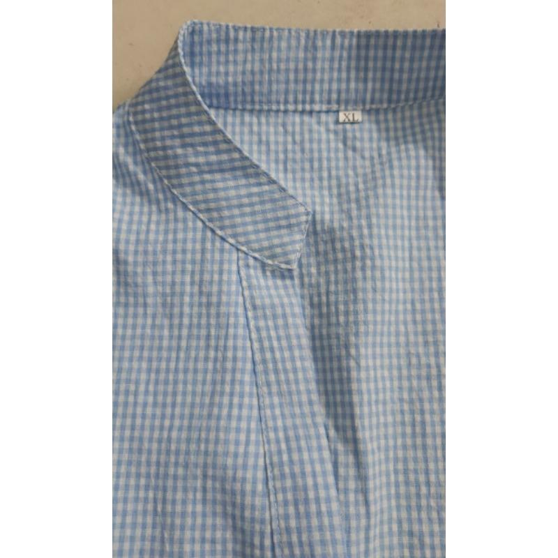 Fashion V Neck Loose Casual Plaid Summer Dress Elegant Single Breasted Ruffled Simple A-line Party Shirt Dresses Office Short Sleeve Clothing