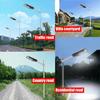 120W/240W/360W 7000K LED Solar Panel Street Light with Remote Control Radar PIR Motion Sensor Wall Area Security Lamp