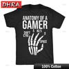 Unisexs Funny T Shirts Anatomy of A Gamer Sarcastic Video Games Tee for Unisex Unisex Crew Neck Tee Vintage Unisex Soft Casual Top Shirt
