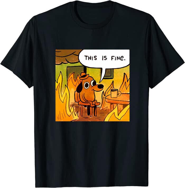 

Футболка унисекс This Is Fine Things Are Going Be Ok Meme