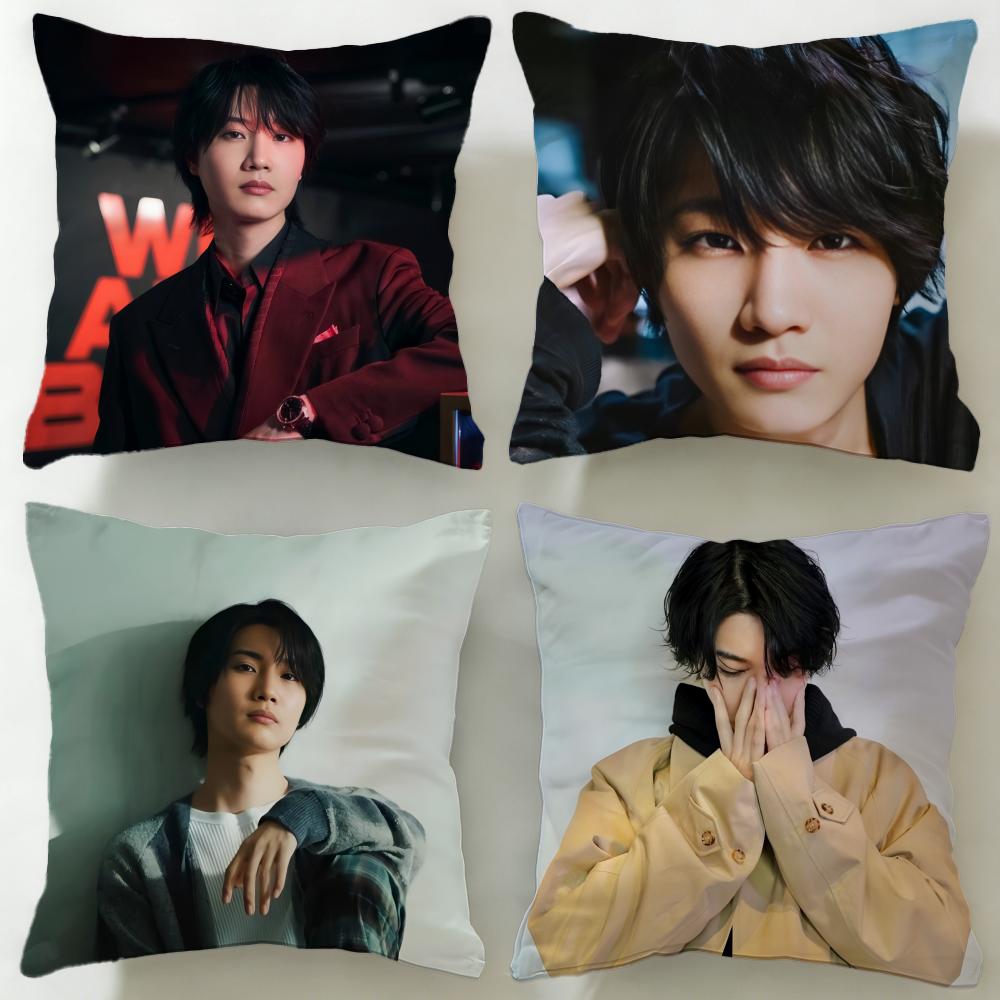 Popular Actor Sakurada Dori Cushion Cover Soft & Easy-Wash Pillow Case – Versatile for Couch, Bed, Travel and Office