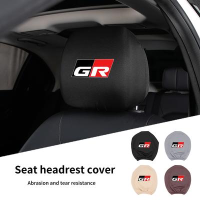 Car Seat Headrest Protective Cover Anti-Dirty Pillow Protector For GR GAZOO RACING Prado Yaris Hilux Corolla Prius Auris
