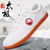 Chaussures Unisexes Tai Chi & Wushu en Cuir Souple avec Semelle Tendon Résistante à l'Usure pour la Pratique et la Compétition Printemps/Été
