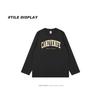 2024 Hong Kong Style Unisex Retro Letter Print Long-Sleeve Cotton T-Shirt