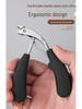 Anti-Splash Bent Head Nail Clippers: Large Opening for Thick, Hard Nails - Home Manicure Tool