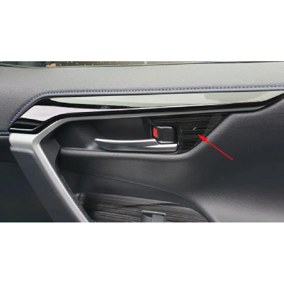 Interior Door Handle Cover Trim for Toyota Rav4 Rav 4 Xa50    Metal Garnish Car Accessories 4 Pcs