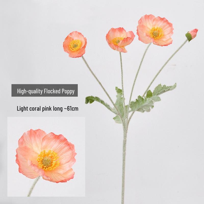 Poppy Artificial Flowers for Home, Wedding Decor, Art, and Photography