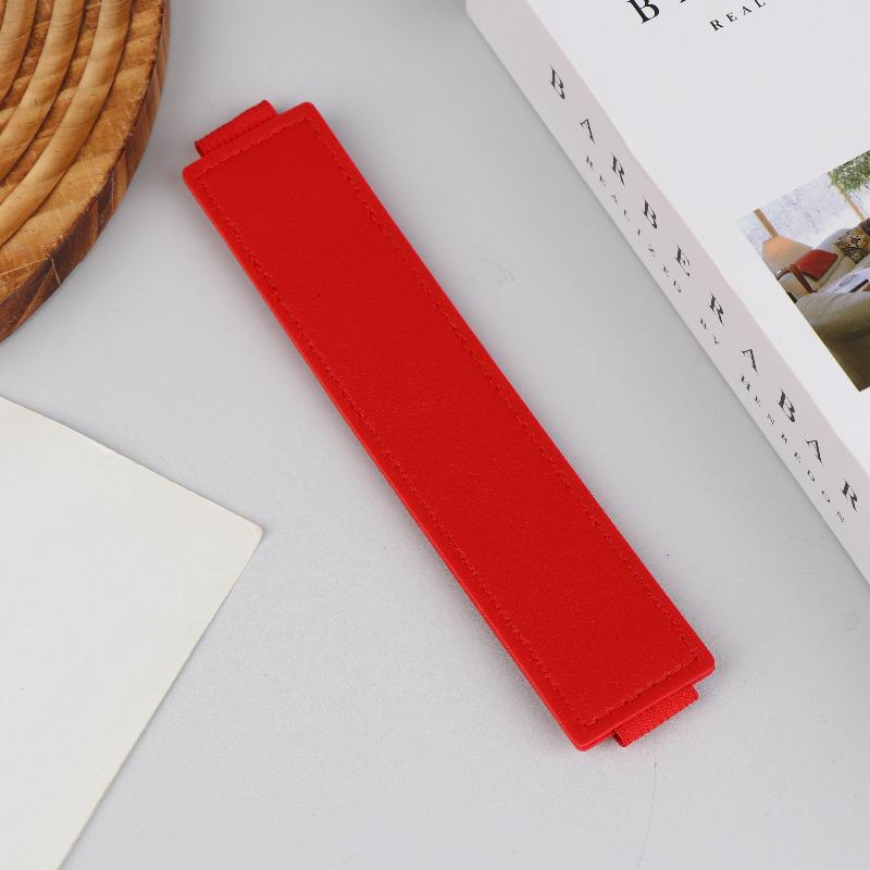Pu Leather Elastic Notebook Band Holders Adjustable Pen Sleeve Pencil Pouch Holder Strap For Notebook Binder
