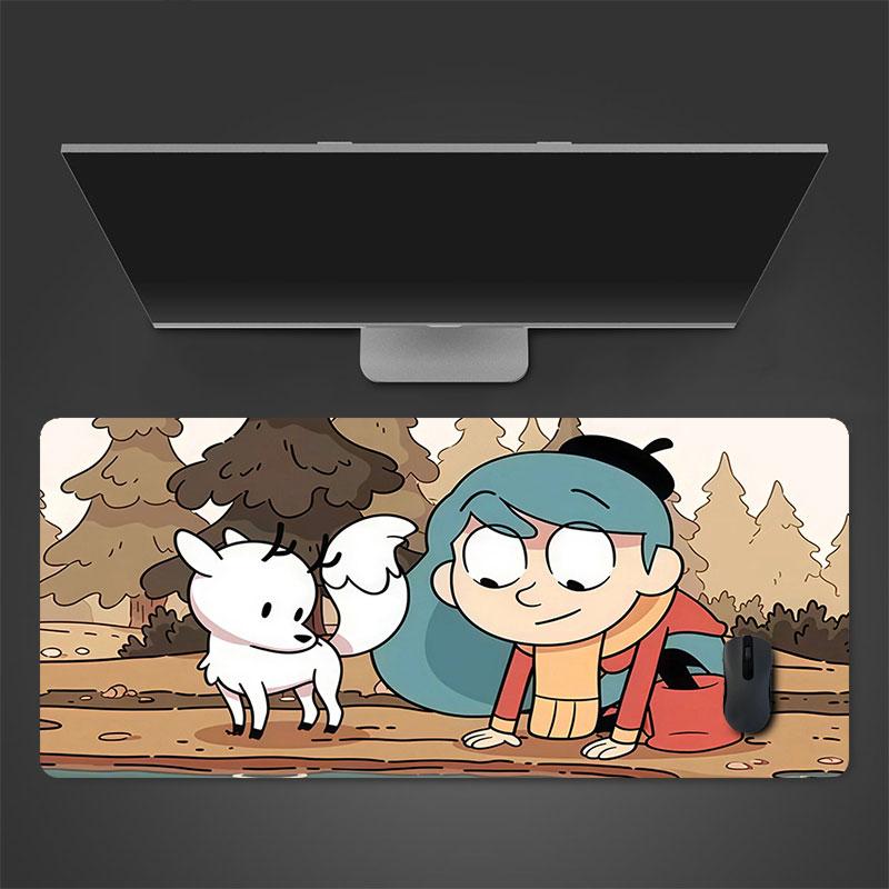Hilda Mouse Pad, Large Gaming Desk Mat, Non-slip XXL Mousepad for Laptop & Tablet, Mini PC Playmat with Stitched Edges