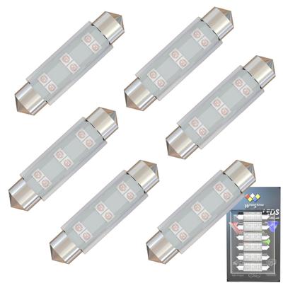 WiseShine 578 Soffitten-LED-Birne Hellrosa Lila Autolampe 211-2 214-2 6413 570