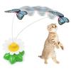 360 Degree Rotatable Flying Bird Butterfly Cat Toy Lifelike Cat Toy  Interactive Play