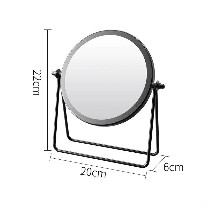 

Роскошное ретро европейское металлическое золото домашнее общежитие, настольное круглое зеркало для макияжа, регулируемое туалетное зеркало, стоящее косметическое зеркало