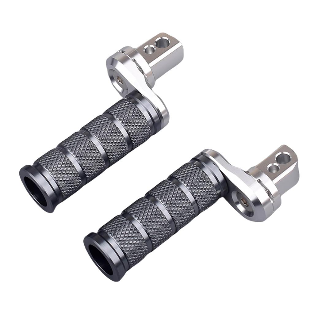 HRuizq Motorrad Aluminium Trittstufe Verstellbar Anti-Rutsch Mehrstufige Kombination Beifahrer Trittstufe