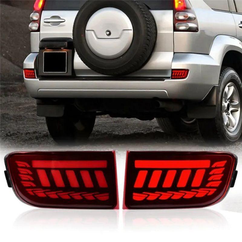 Strange LED Rear Bumper Light For Toyota Prado 120 FJ120 LC120 J12 4Runner 2003-2009 Brake Turn Signal Lamp