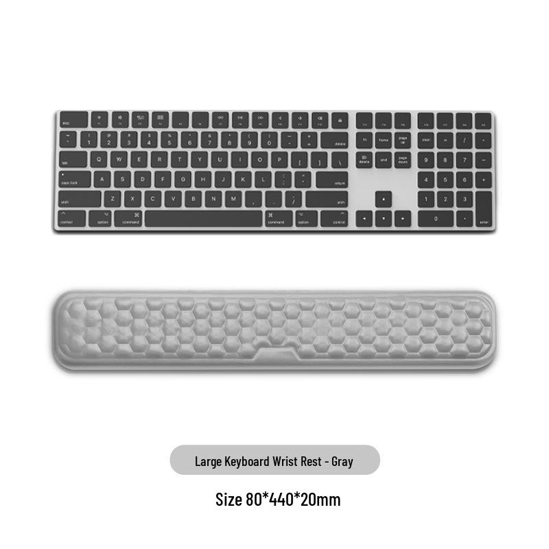 Memory Foam Wrist Support Mouse Pad & Silicone Keyboard Hand Rest