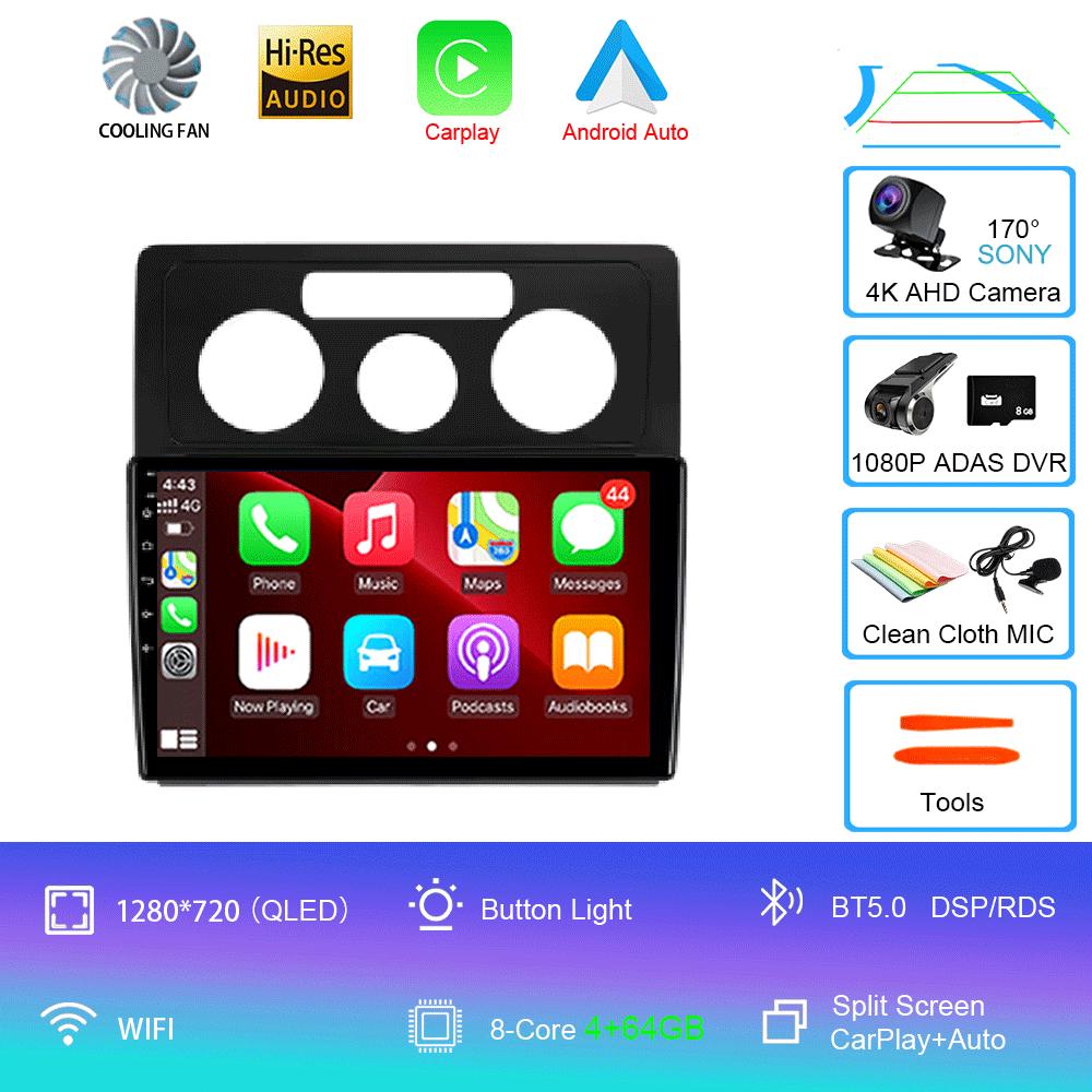 Android 14 Car Radio For Volkswagen Caddy 2K 3 III 2004 - 2010 Multimedia Video Player Navigation Stereo GPS No 2din 2 Din Dvd
