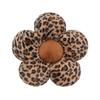 Comfortable Car Seat Decoration Bow Plush Seat Cushion Leopard Print Car Headrest  Cushion Front
