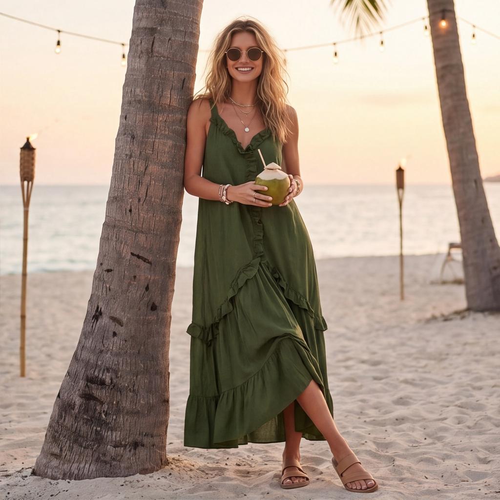 Damen Sommer Lässige Festliche Kleider Für Frauen Hochzeitsgast Brautjungfernkleider Partykleid