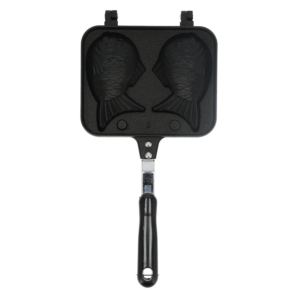 Taiyaki FishShaped Waffle Cake Maker Pan NonStick Double Pan Mold for Kitchen Use