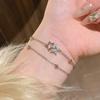 Diamond-encrusted Five-pointed Star Splicing Bracelet Women's Versatile Simple Niche Design Jewelry Women