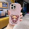 Phone Case: 2D Flat Design Suitable for iPhone 18 17 16 15 14 13 Pro Protective Case, Couple Style, Golden Brown Little Bear, Christmas and Halloween 