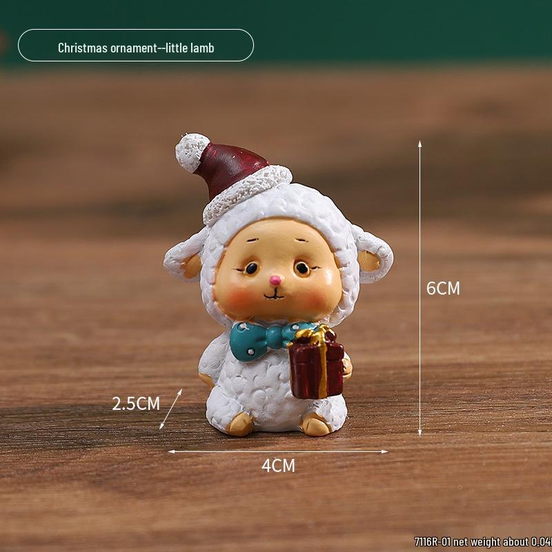 Mini-Weihnachtsschmuck: Niedliche Harzdekorationen für Kinder, kleine Geschenke und Tischbäume