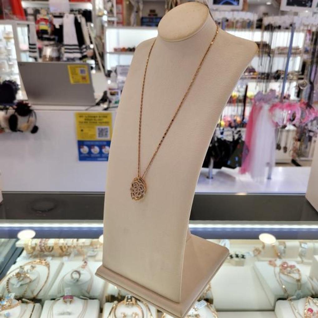 Atria Oval Rose N One-Touch Necklace JTONEFR0010PKF