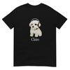 Mens Cute Puppy Headphones Graphic T Shirt Aesthetic Streetwear Vintage Oversized Soft Cotton Casual Tee