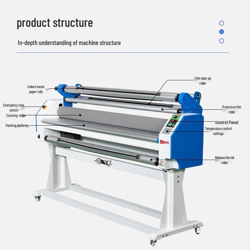Puwe PW-1600M9 1.6M Cold Roll Laminating Machine CN plug (adapter included)