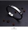 Handmade Leather Braided Bracelet for Men and Women Romantic Lovers Couple Bracelet With LOGO Engrave Stainless Steel Jewelry
