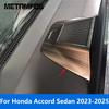 For Honda Accord Sedan 2024 2025 Carbon Fiber Center Console Dashboard Panel Cover Trim Interior Accessories Car Styling