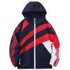 Autumn Color Matching Hooded Jacket Men's Trendy Brand Fashion Versatile Casual Jacket Men's Coat Men's Clothing
